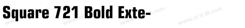 Square 721 Bold Exte字体转换